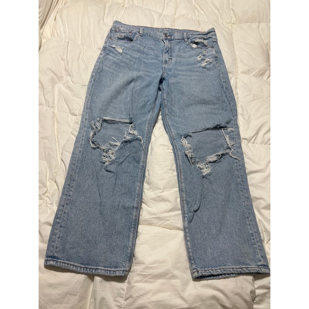 American Eagle Super High-Rise Ankle Straight Jeans Size 16